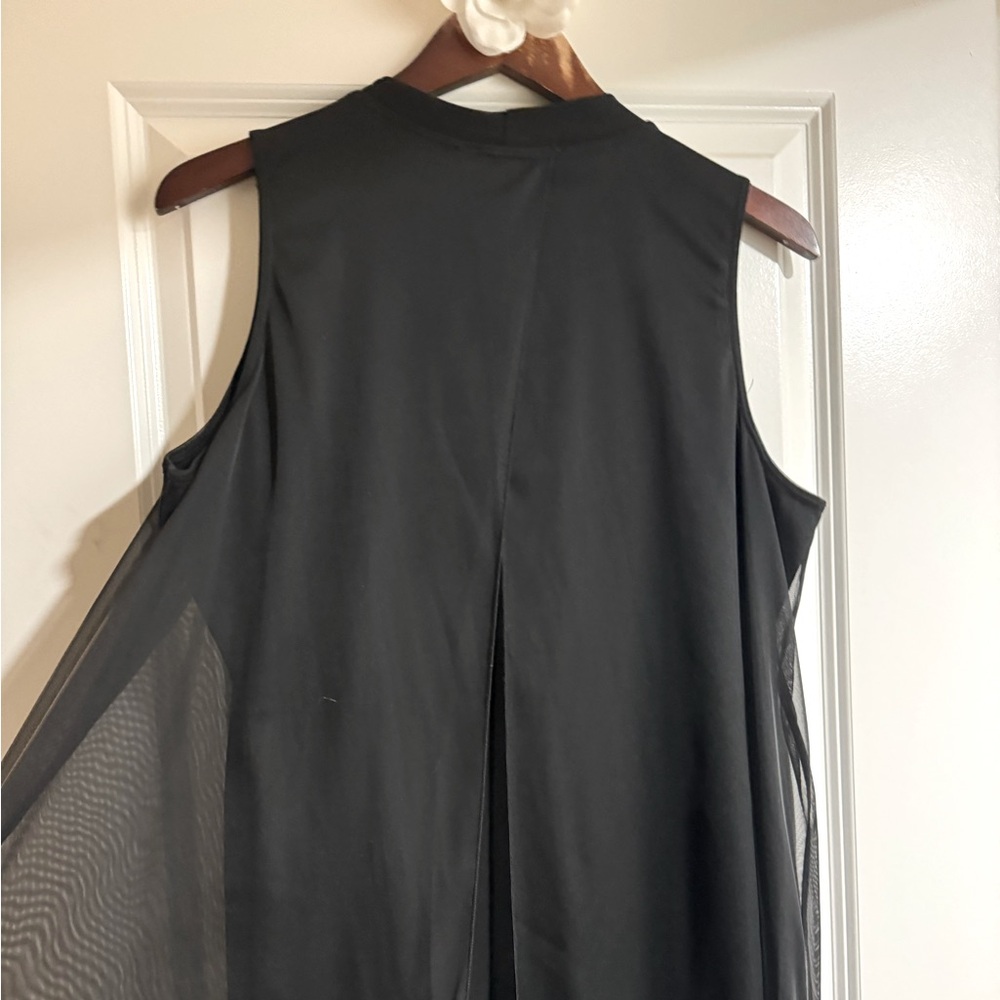 Black dress with sheer overlay - Nick and Nash